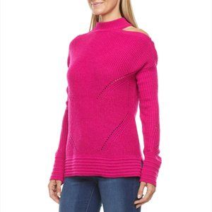 Worthington Women's High Neck Long Sleeve Pullover Sweater ( M )